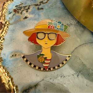 VINTAGE Mary Engelbreit Enamel Pin *circa 1997